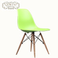 Wholesale Cheap Scandinavian look Nordic style Pretty Plastic and wood living room white Chair